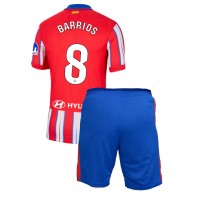 Atletico Madrid Pablo Barrios #8 Hemmadräkt Barn 2024-25 Kortärmad (+ Korta byxor)